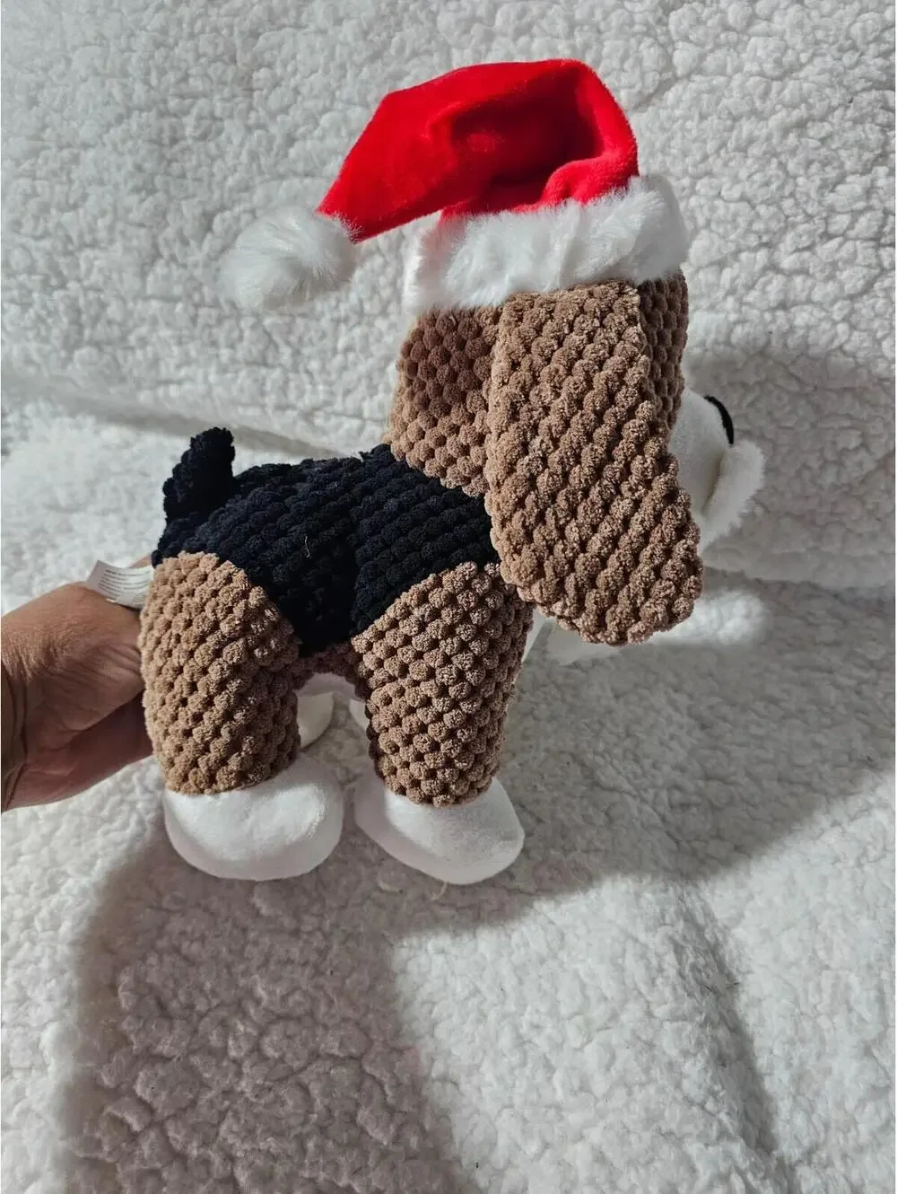 Giftable World Christmas Dog Plush Crinkle Squeak Toy So Cute 9